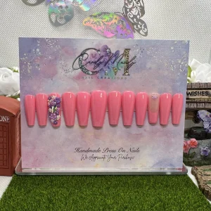 Barbie Pink – Medium Long Coffin Press-On Nail Set